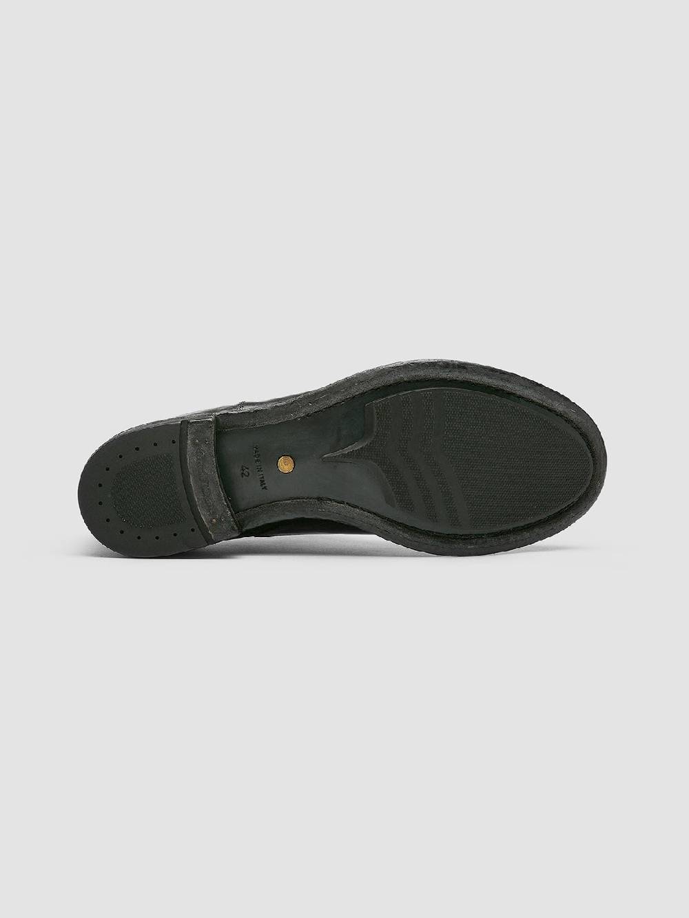 Officine Creative ANATOMIA 015 Black Leather Oxford Shoes Qualità Garantita