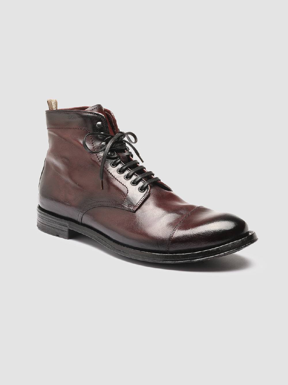 Officine Creative ANATOMIA 016 Stivaletti in Pelle Bordeaux Fino Al -60%