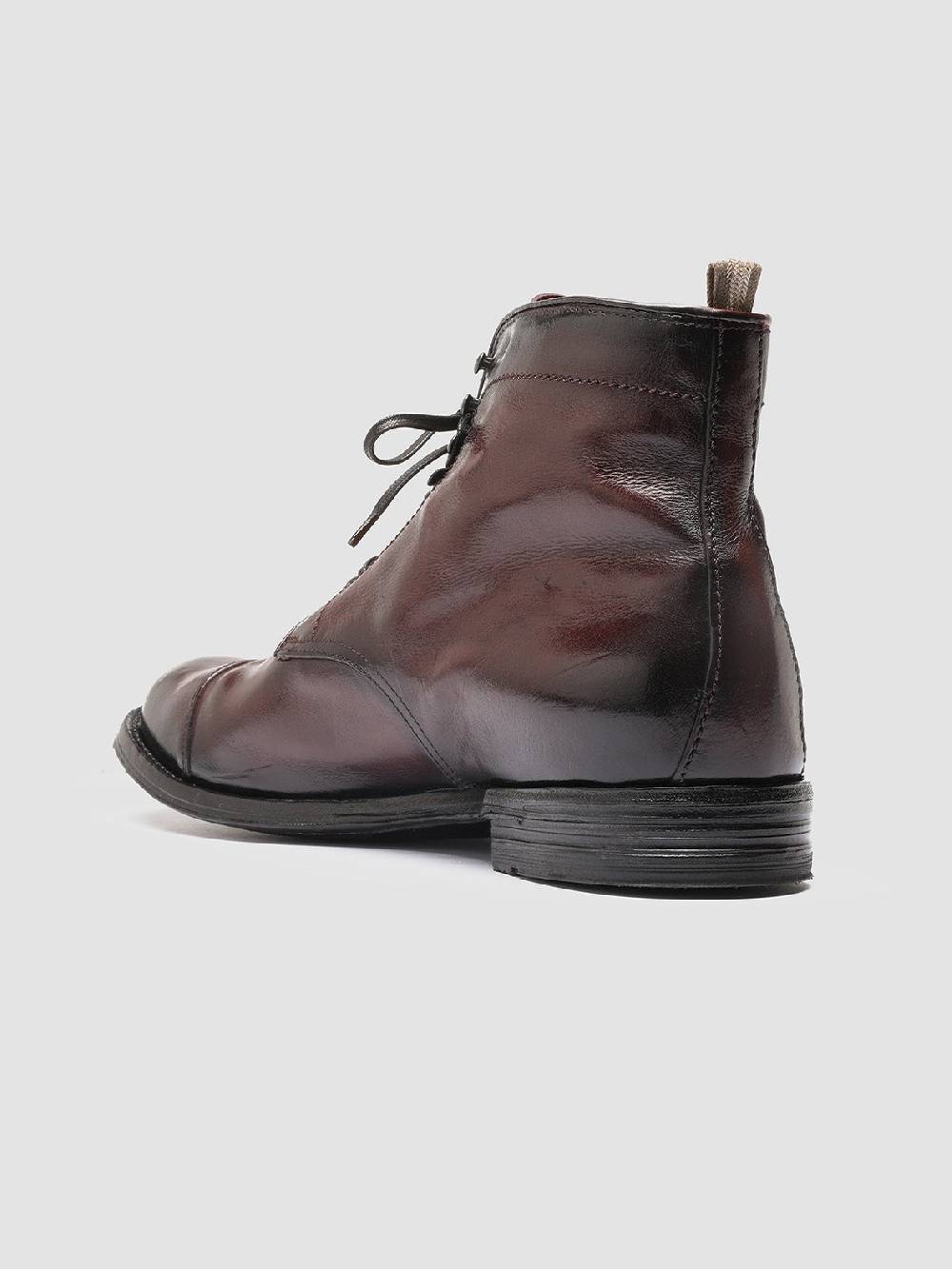Officine Creative ANATOMIA 016 Stivaletti in Pelle Bordeaux Fino Al -60%