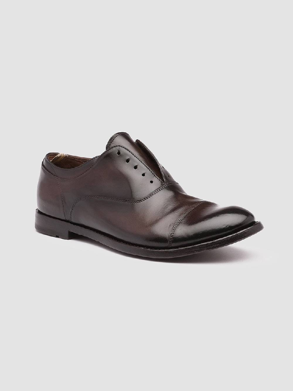 Officine Creative ANATOMIA 08 Oxford in Pelle Marrone Shopping Online