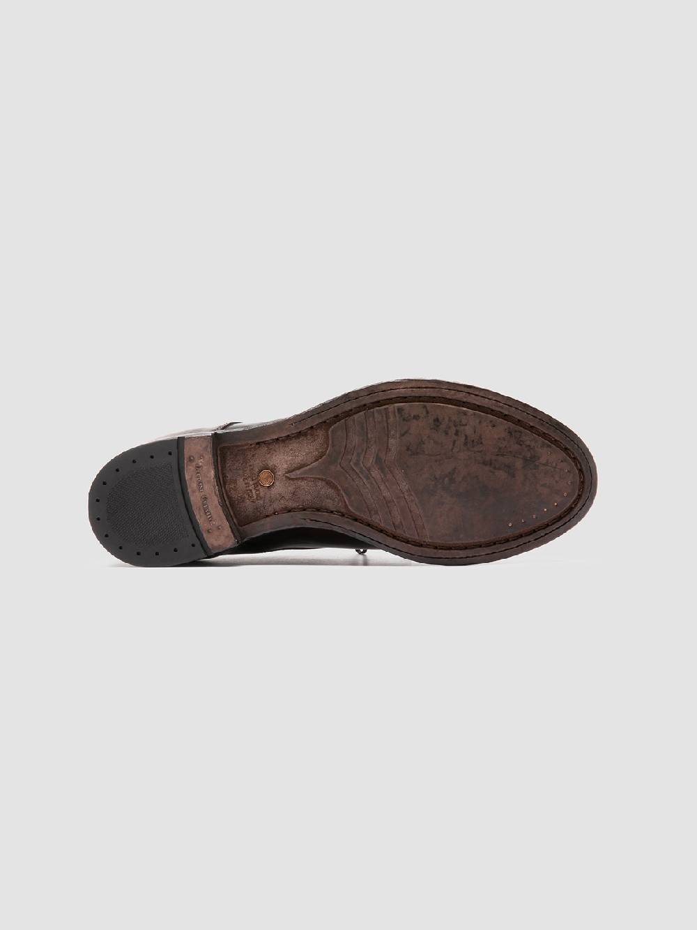 Officine Creative ANATOMIA 87 Scarpe Derby in Pelle Marrone Presa
