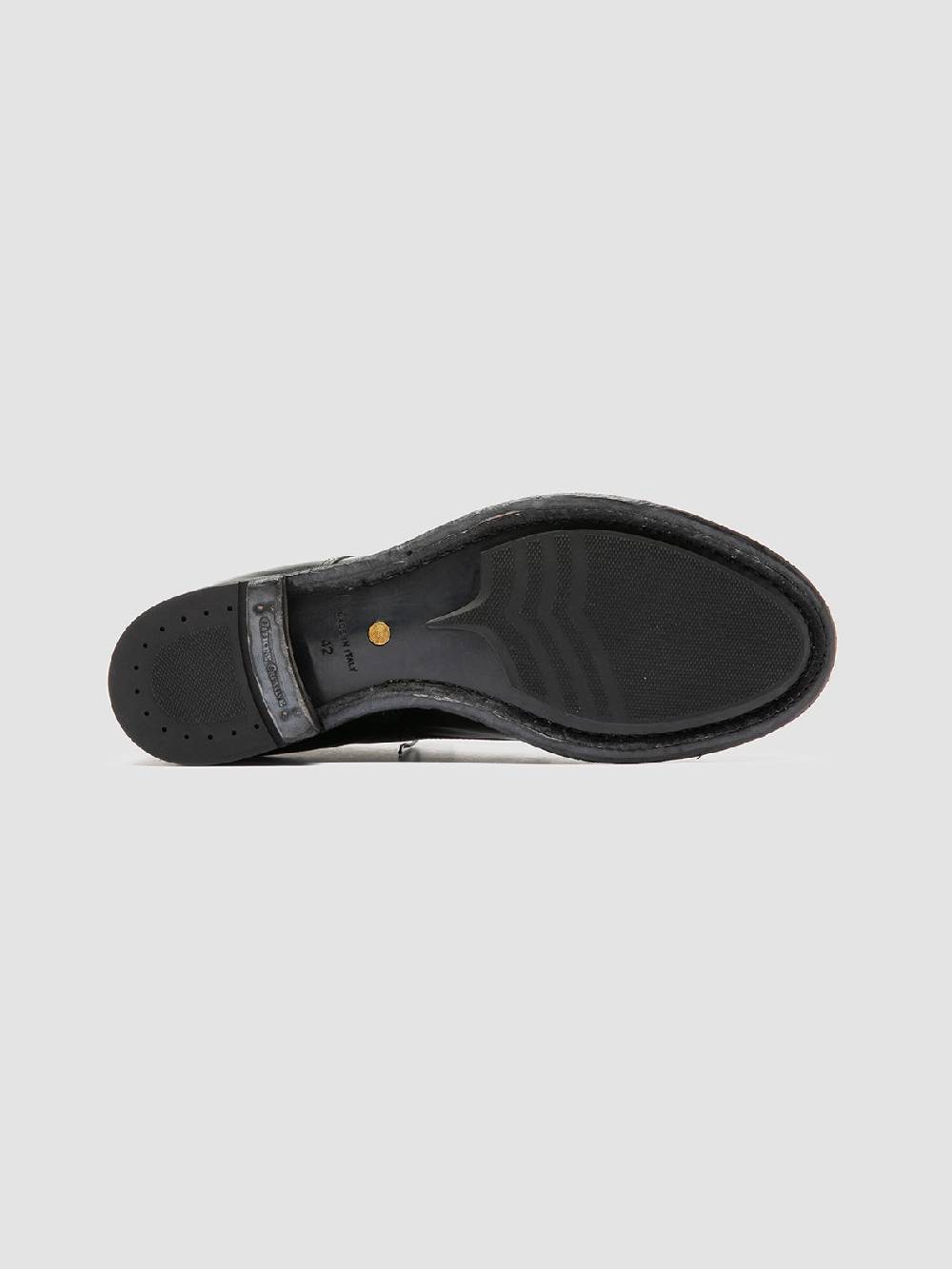 Officine Creative ANATOMIA 88 Stivali Chukka in Pelle Nera Sconto