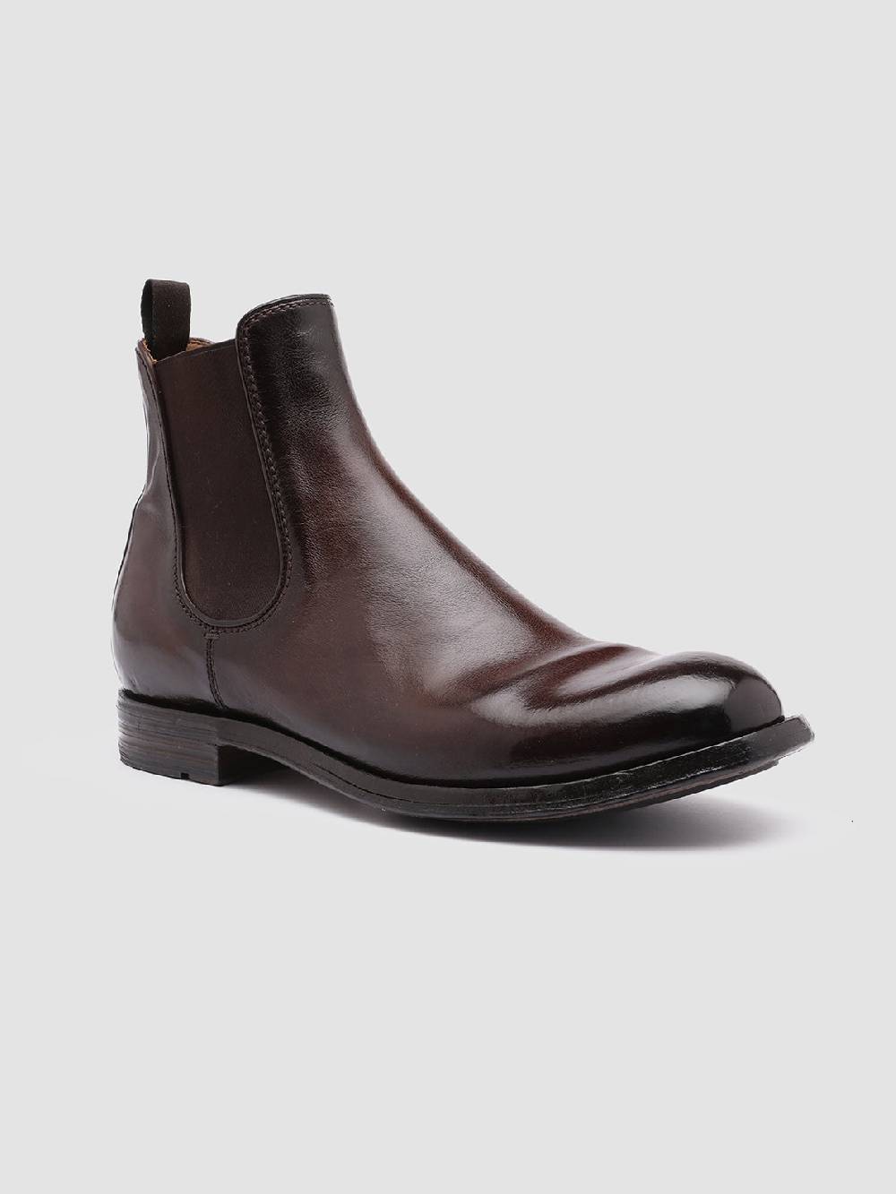 Officine Creative BALANCE 008 Stivaletti Chelsea in Pelle Marrone Outlet