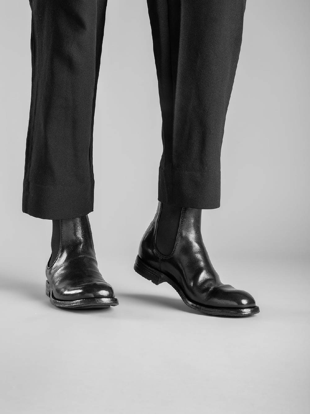 Officine Creative BALANCE 008 Stivaletti Chelsea in Pelle Marrone Outlet