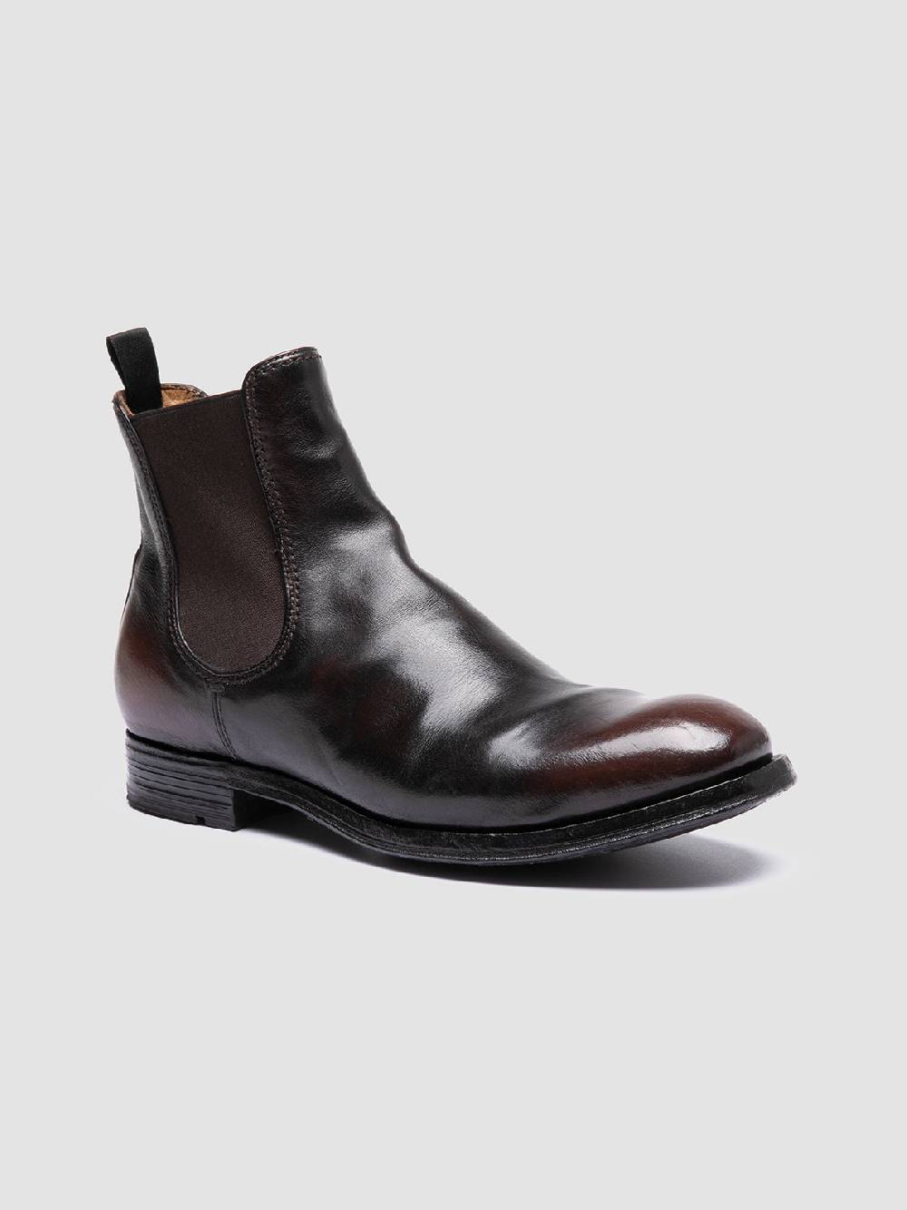 Officine Creative BALANCE 008 Brown Leather Chelsea Boots In Vendita