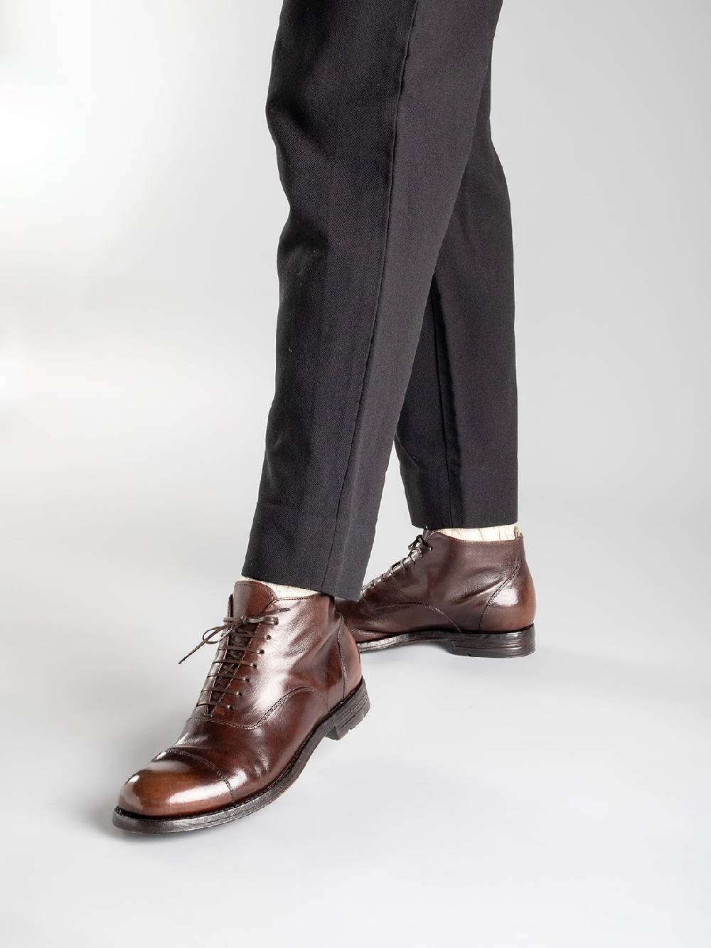 Officine Creative BALANCE 009 Stivaletti in Pelle Nera Saldi