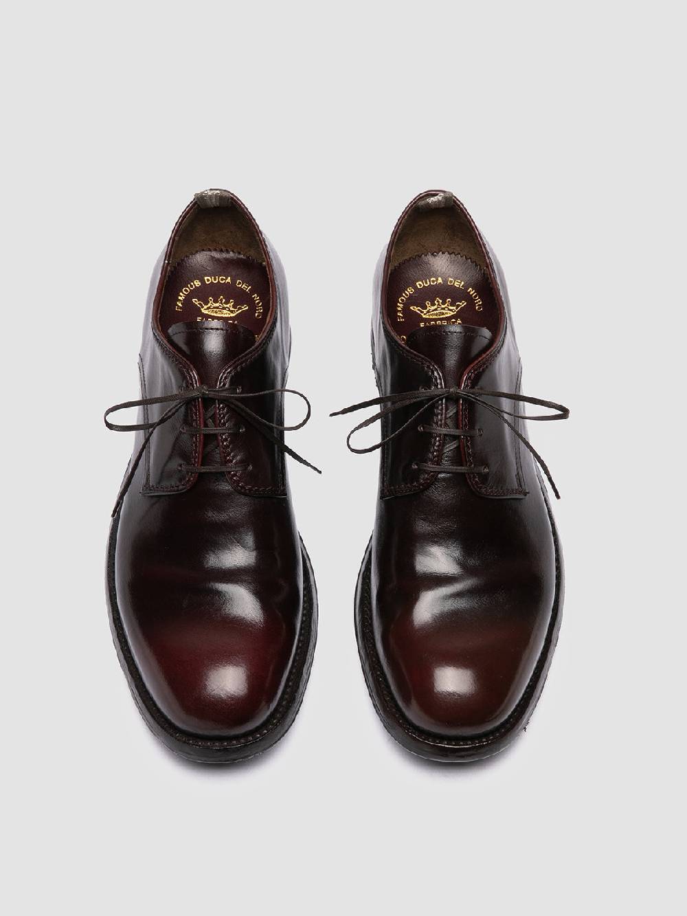 Officine Creative BALANCE 019 Derby in Pelle Bordeaux Saldi Di Fabbrica