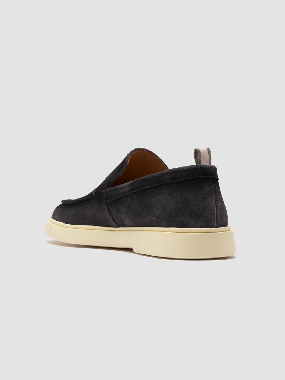 Officine Creative BONES 002 Mocassini in Pelle Scamosciata Blu Vendite Flash