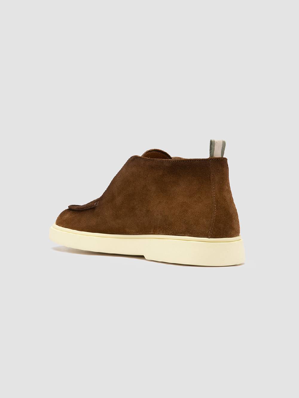 Officine Creative BONES 003 Stivaletti Chukka in Pelle Scamosciata Marrone Nuova