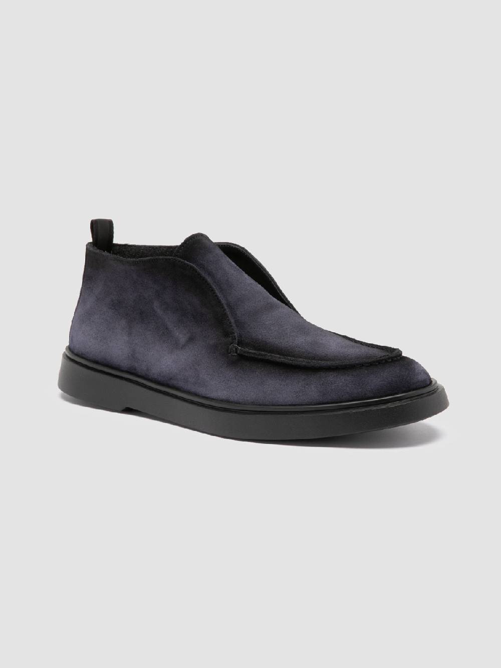 Officine Creative BONES 010 Stivali Chukka in Pelle Scamosciata Blu Sconto di tempo limitato