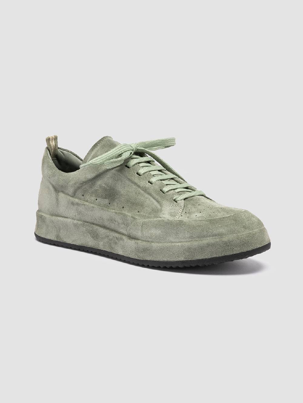 Officine Creative ACE 016 Sneaker in pelle scamosciata Verde Comprare a buon mercato