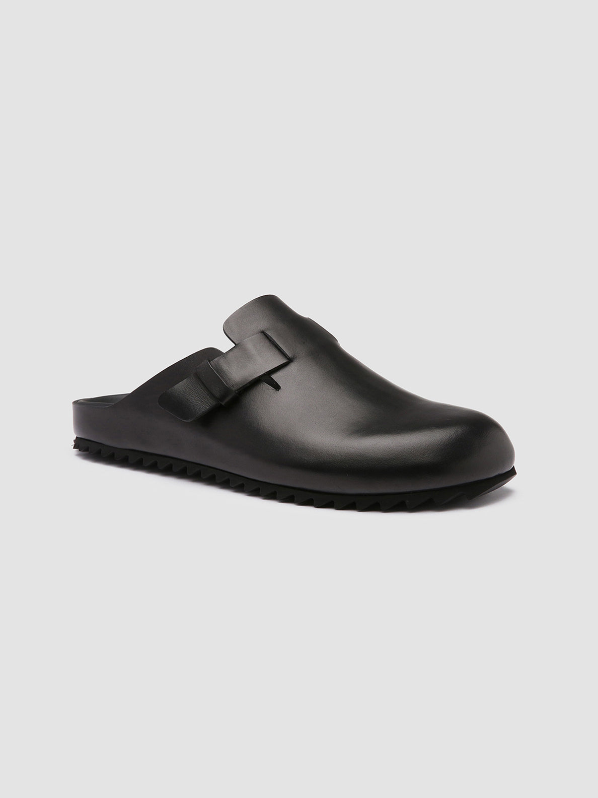 Officine Creative AGORÀ 004 Pantofole in Pelle Nera Offerta esclusiva