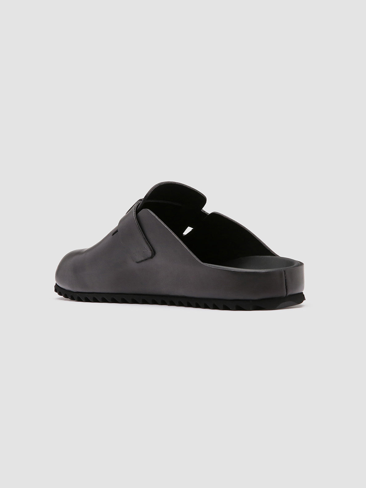 Officine Creative AGORÀ 004 Pantofole in Pelle Nera Offerta esclusiva