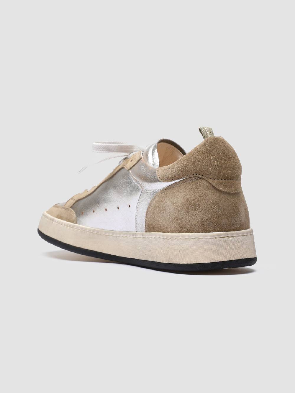 Officine Creative MAGIC 001 Sneakers in Pelle e Camoscio Bianco Offerta San Valentino
