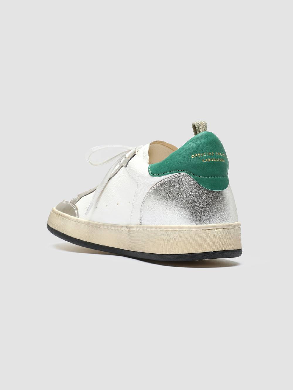 Officine Creative MAGIC 001 Sneakers in Pelle e Camoscio Bianco Offerta Anniversario