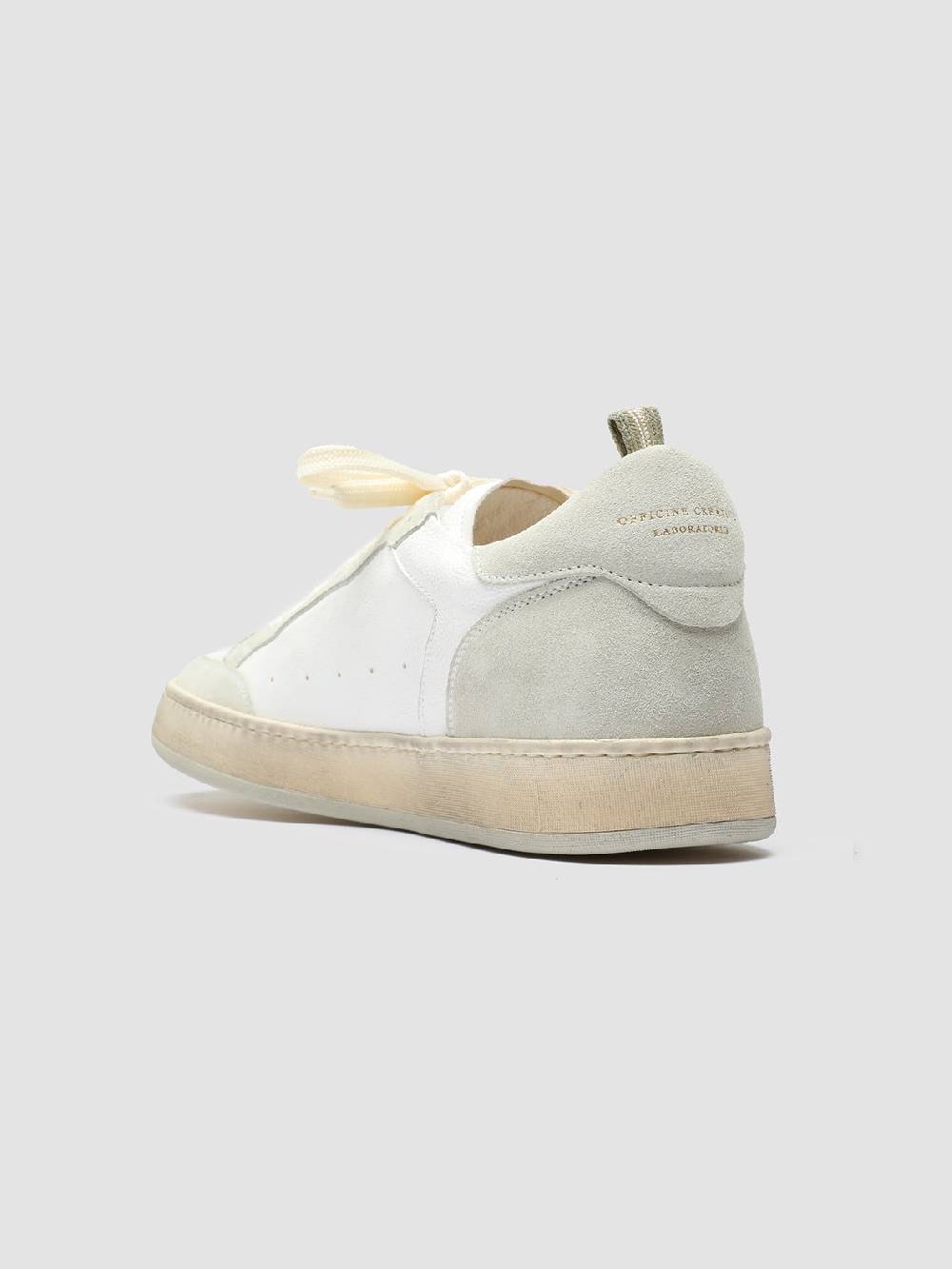 Officine Creative MAGIC 001 Sneakers in Pelle e Camoscio Bianco Smaltimento dello stoccaggio