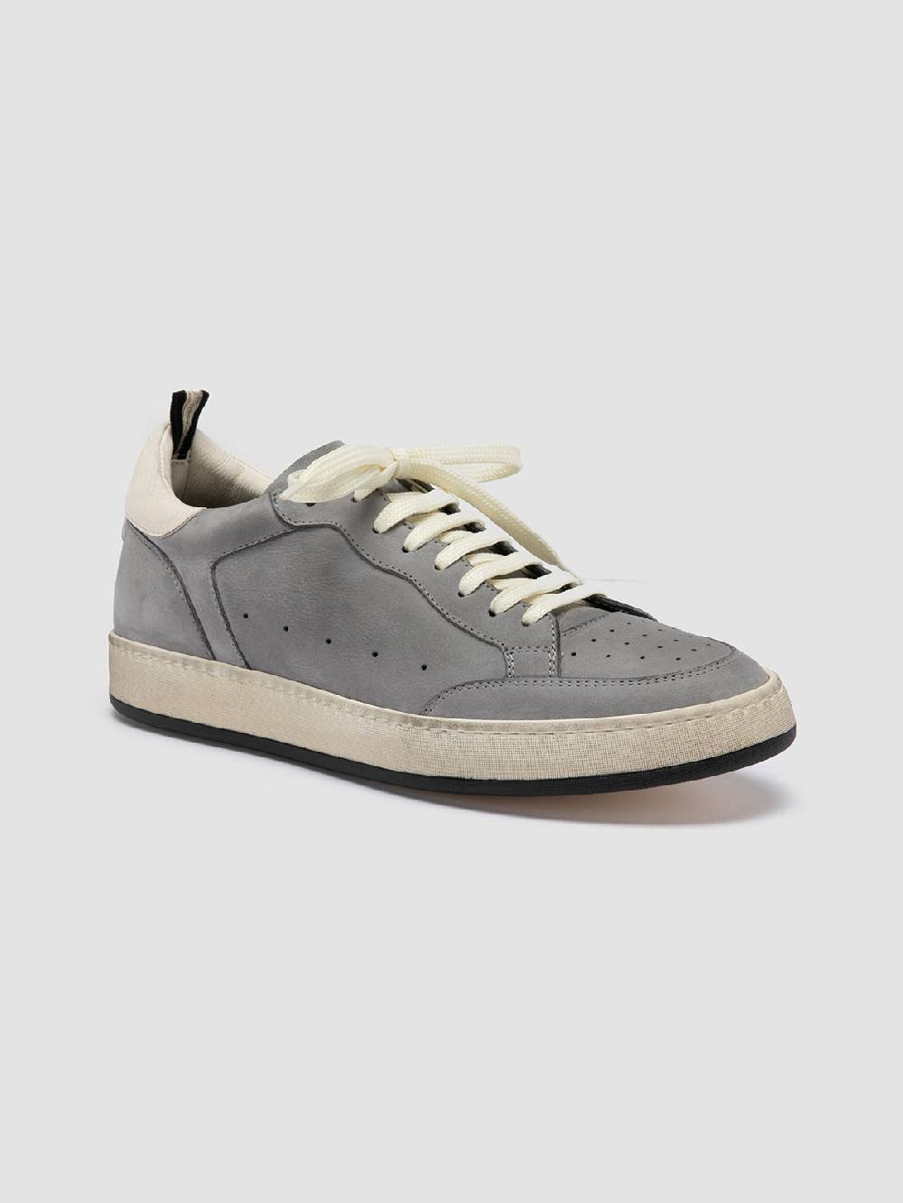 Officine Creative MAGIC 002 Sneakers Basse in Nabuk Grigio Offerta temporanea
