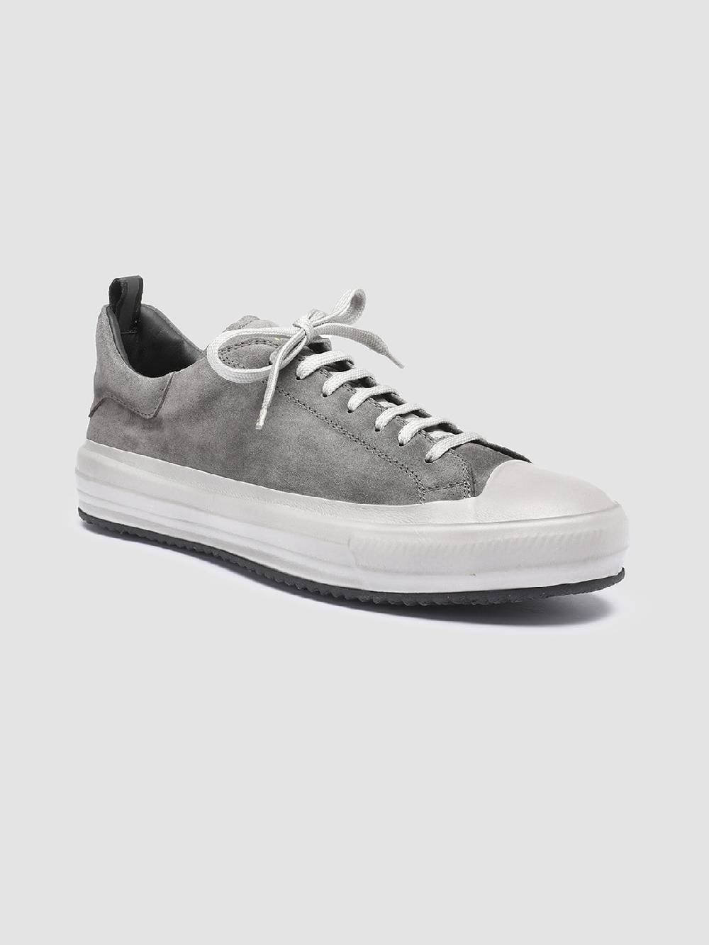 Officine Creative MES 009 Sneakers in Pelle Scamosciata Grigia Offerte esclusive