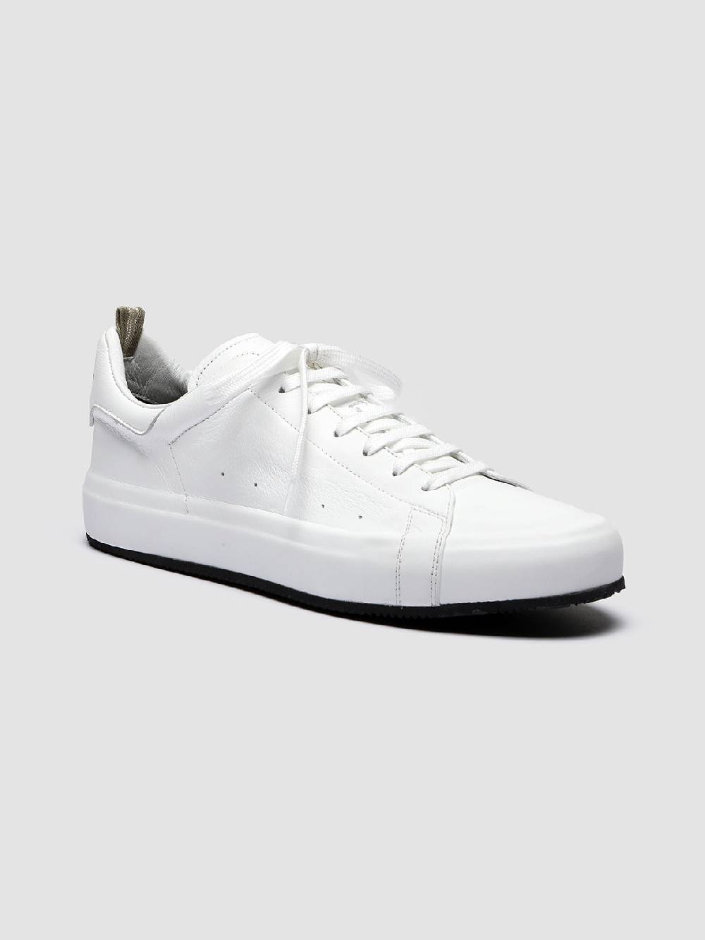 Officine Creative PRIMARY 001 Sneakers in Pelle Bianca Grandi sconti