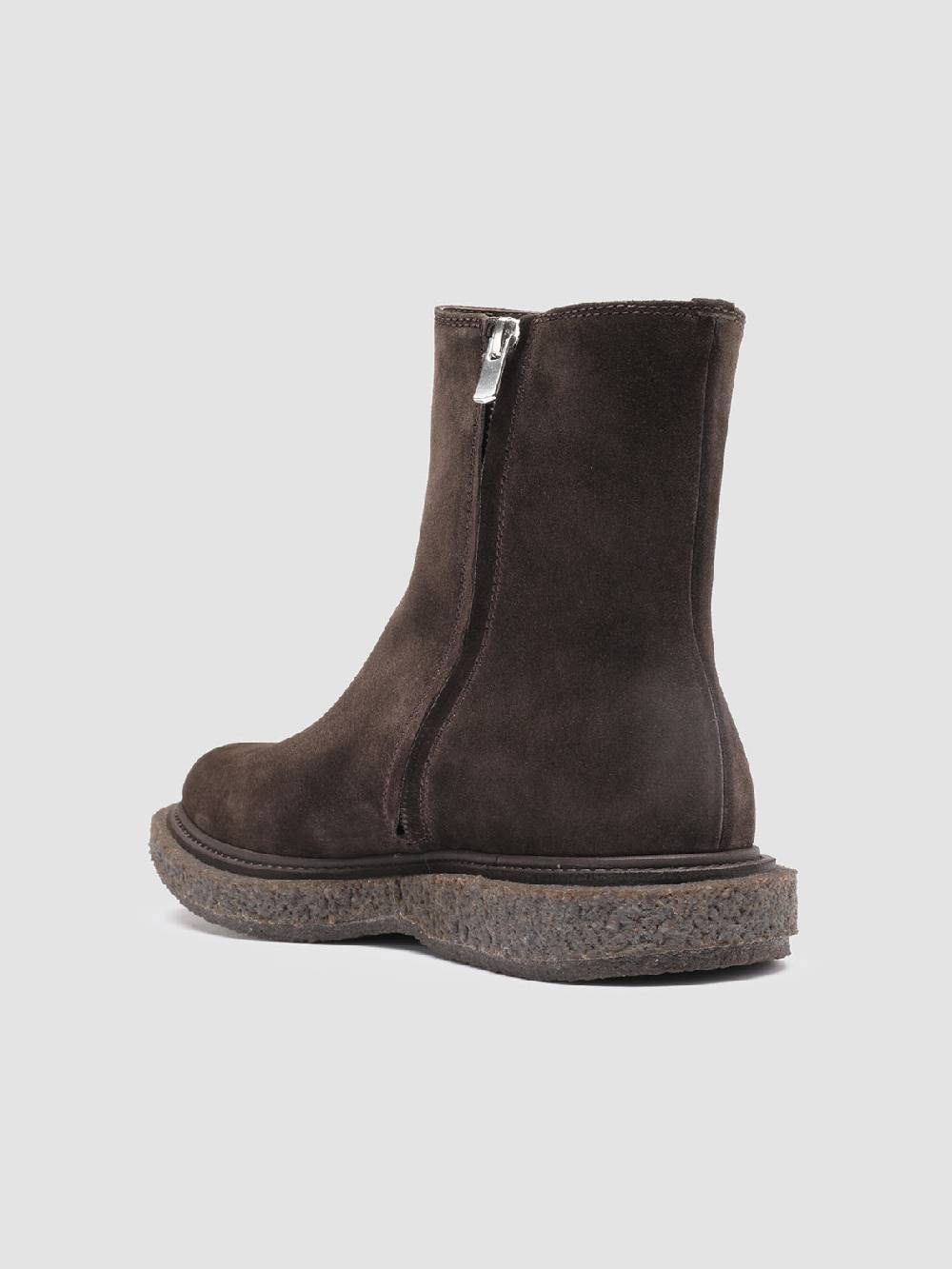 Officine Creative BULLET 009 Stivaletti con Zip in Pelle Scamosciata Marrone Comprane uno, ottenene uno gratis