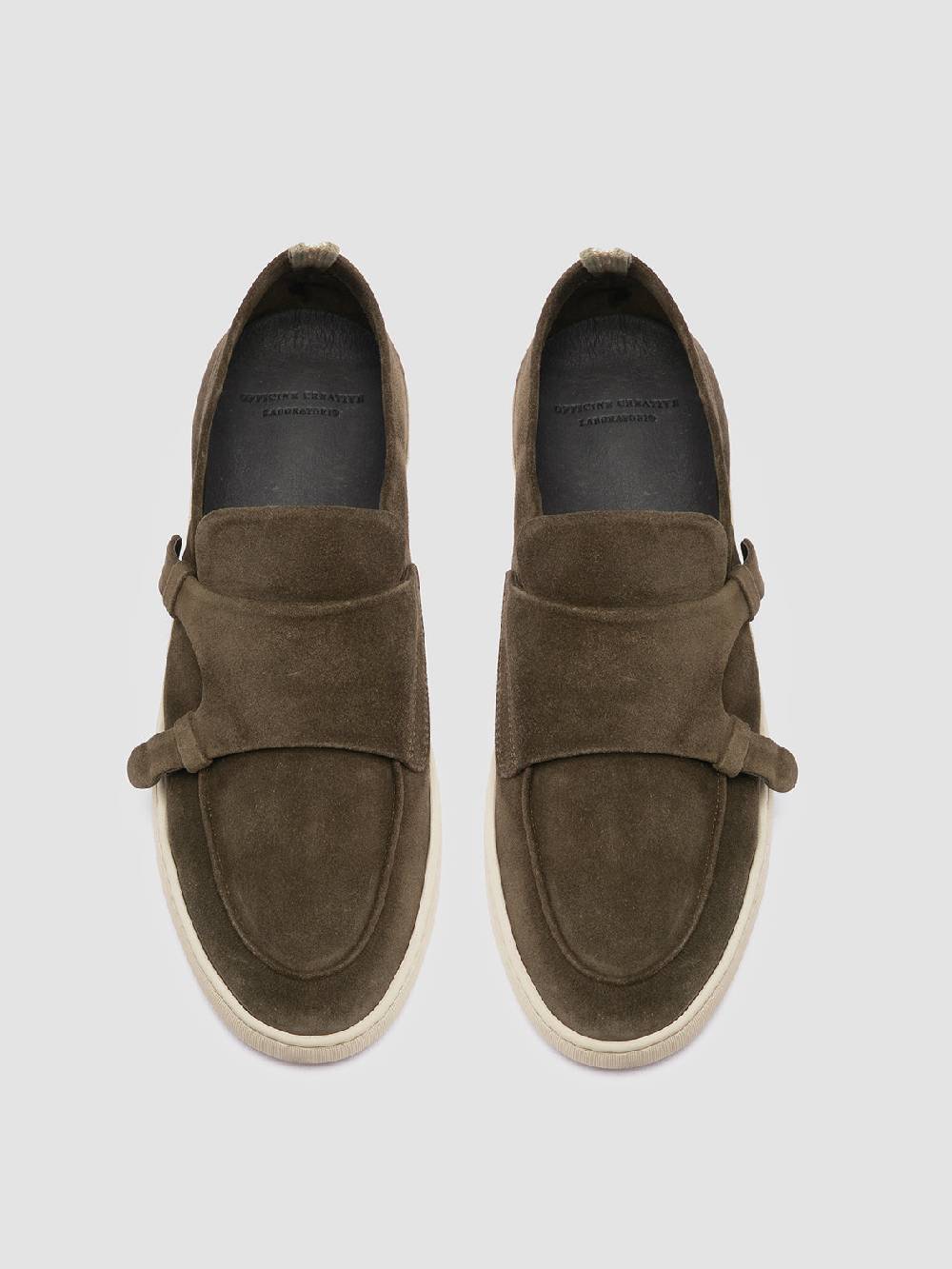 Officine Creative HERBIE 005 Sneaker Basse in Pelle Verde Latest stili