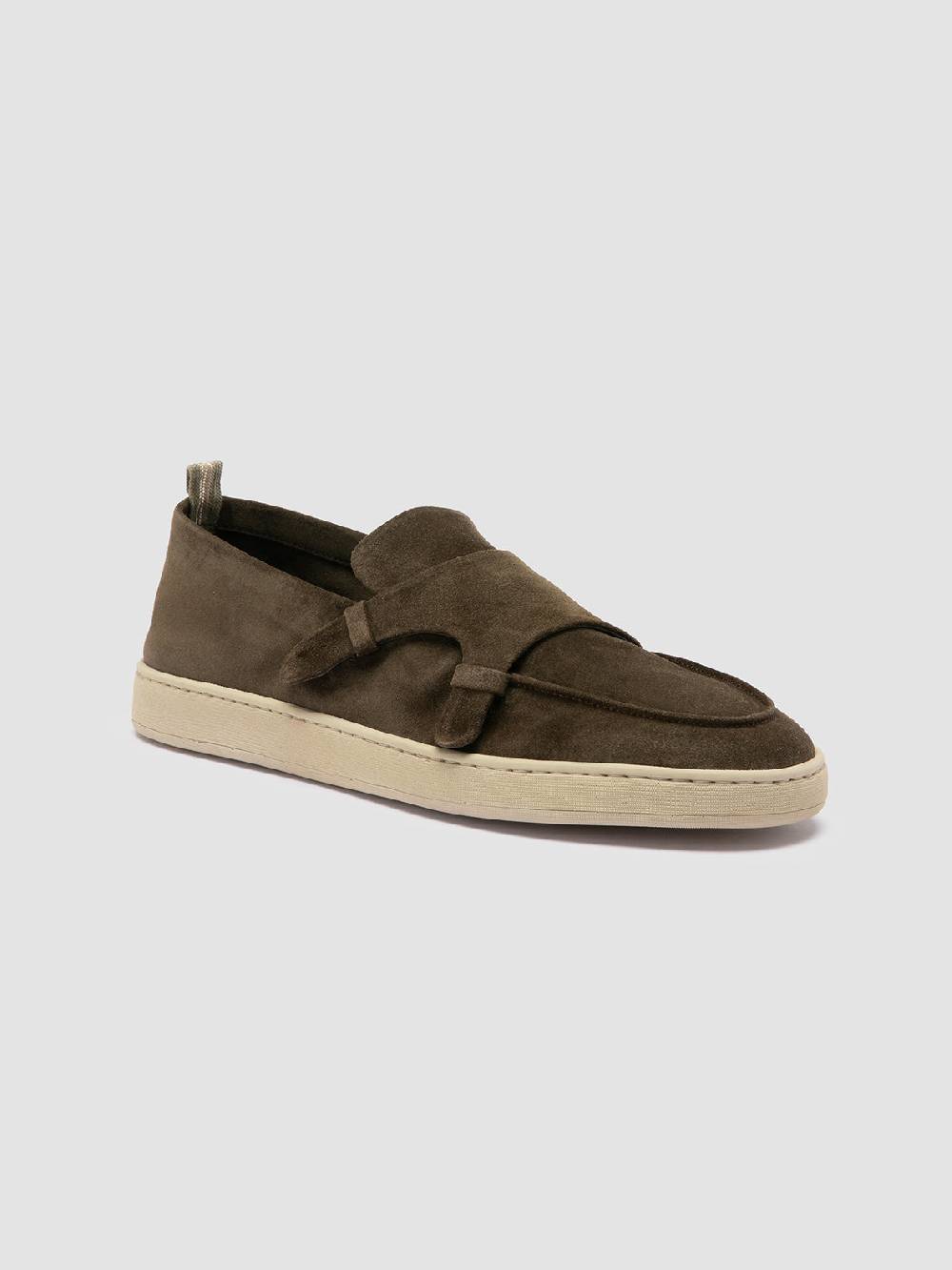 Officine Creative HERBIE 005 Sneaker Basse in Pelle Verde Latest stili