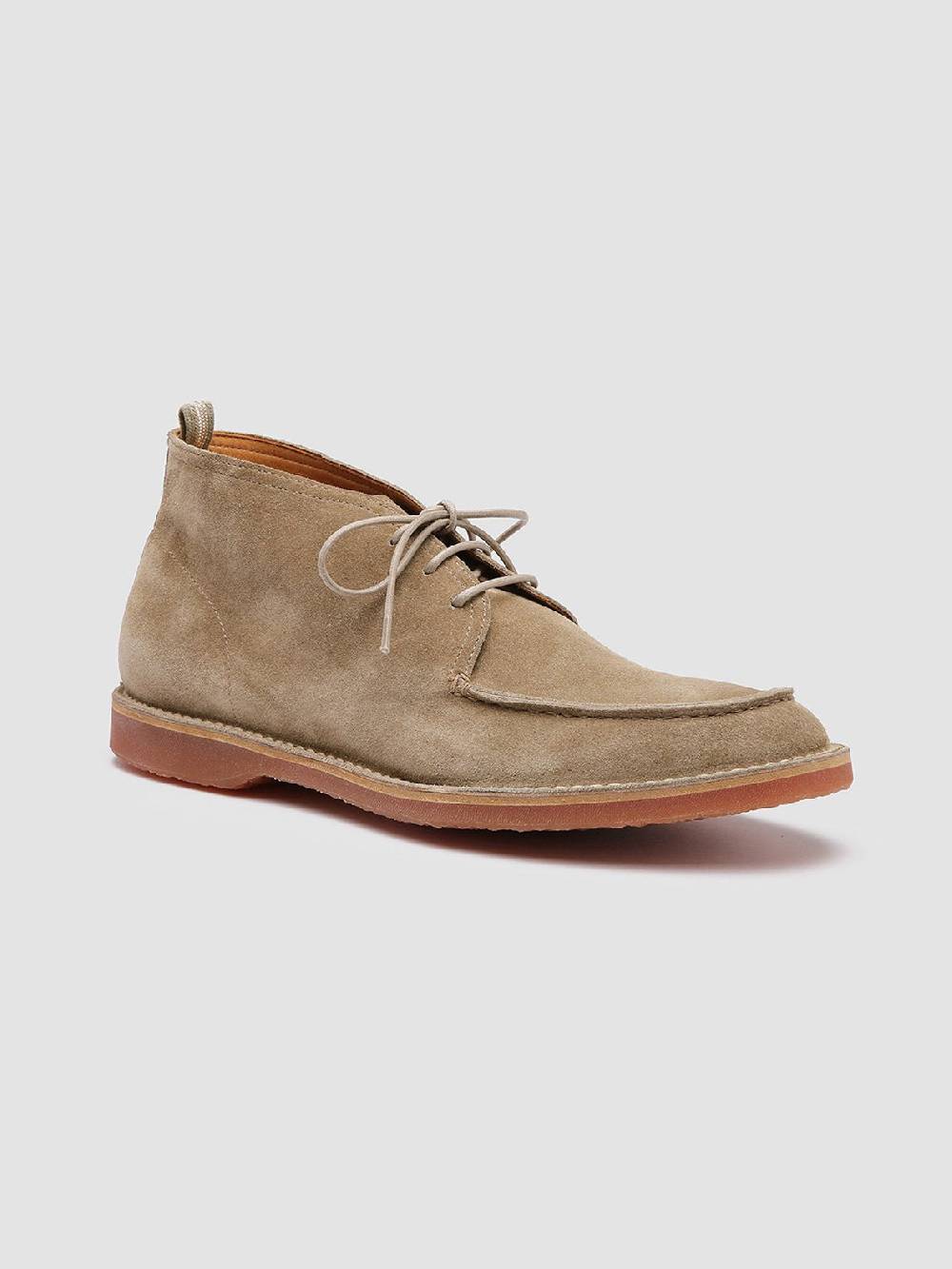 Officine Creative KENT 002 Stivaletti in Pelle Scamosciata Tortora Promozione temporanea
