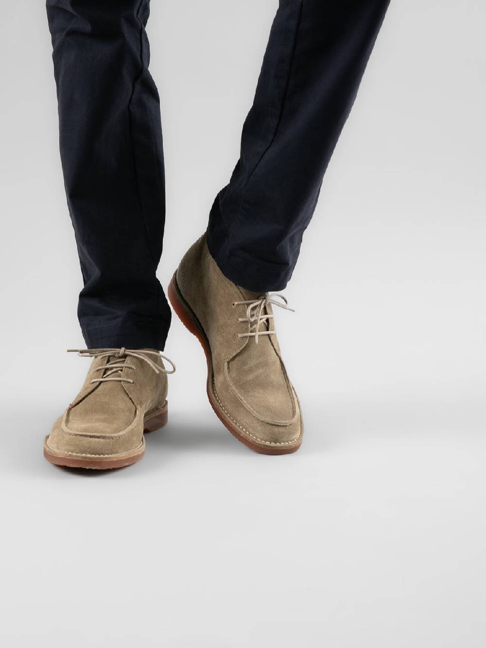 Officine Creative KENT 002 Stivaletti in Pelle Scamosciata Tortora Promozione temporanea