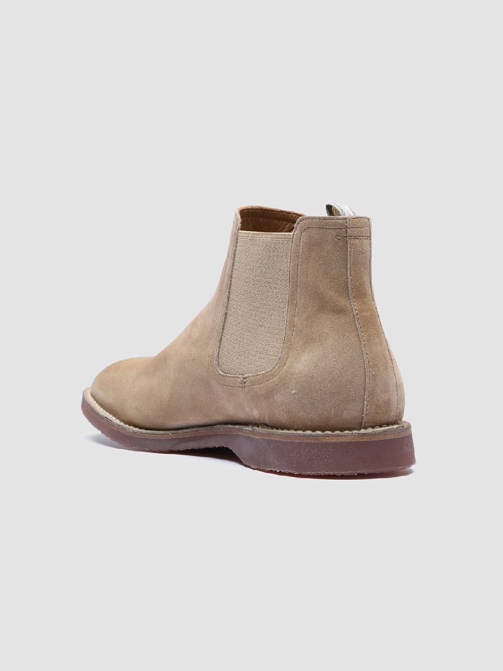 Officine Creative KENT 005 Stivaletti Chelsea in Pelle Scamosciata Tortora Fino al 60% di sconto
