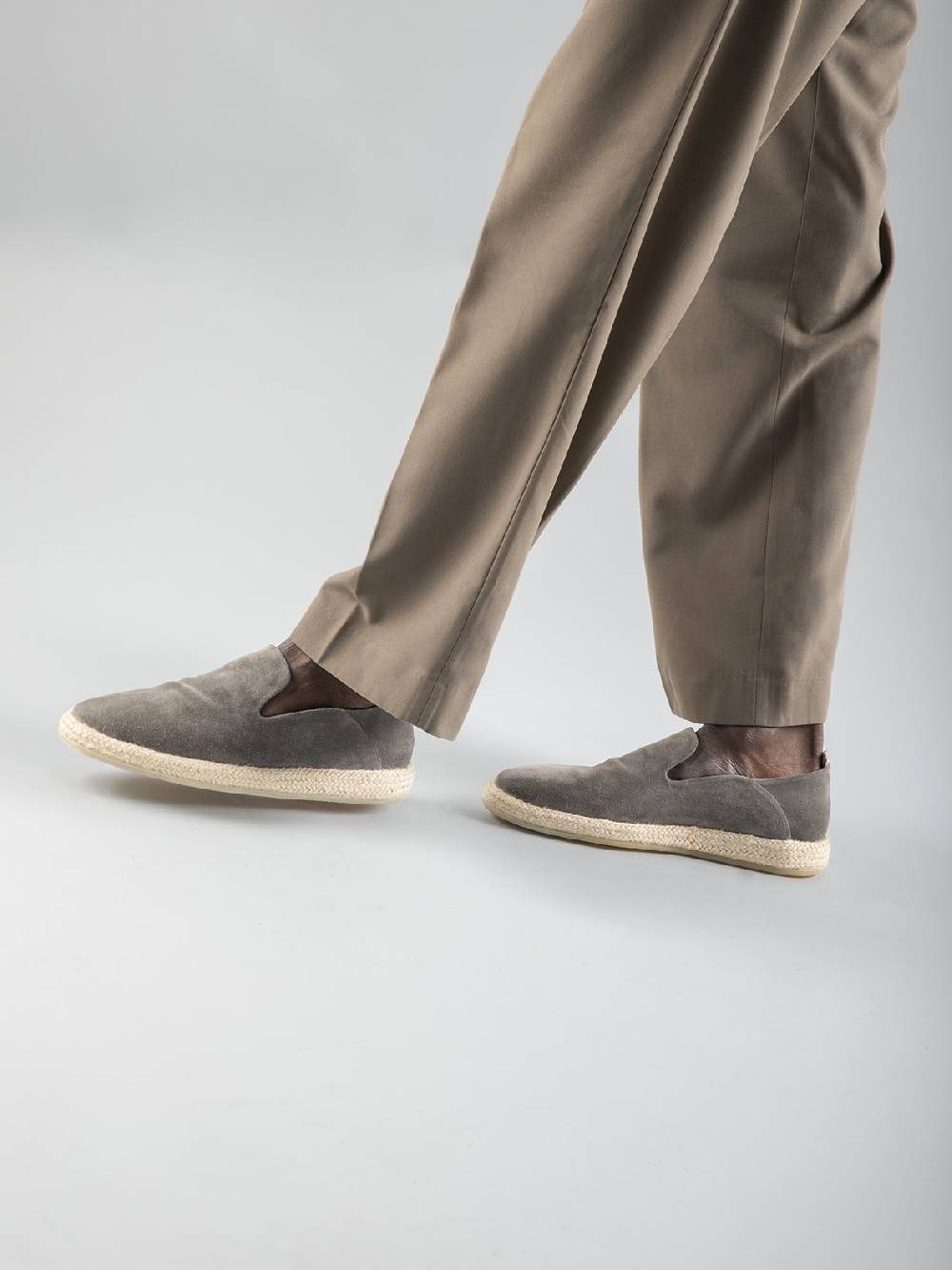 Officine Creative ROPED 002 Slip-on in Pelle Scamosciata Marrone Discount Store per i nuovi prodotti