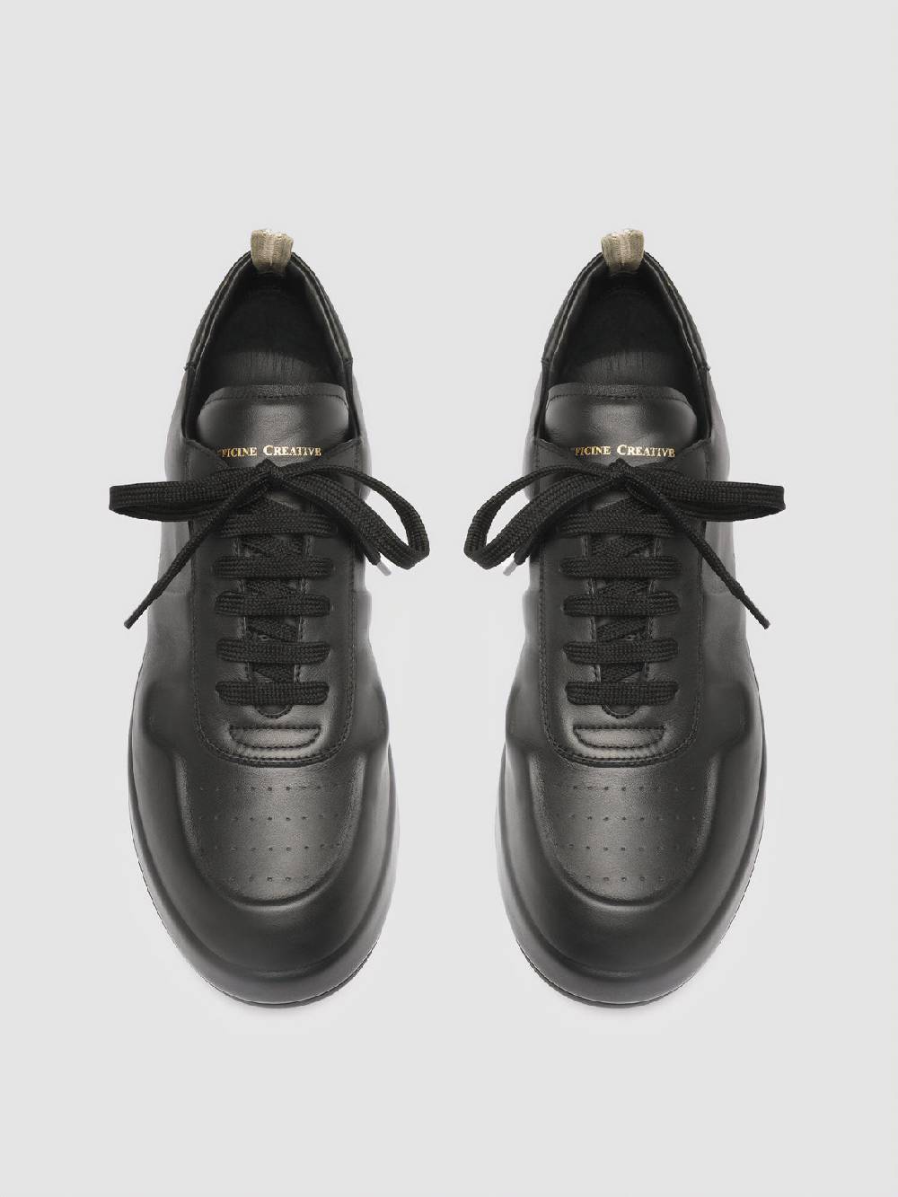 Officine Creative ACE 010 Sneakers in Pelle Nera Enormi sconti
