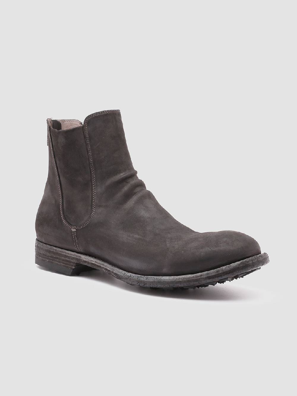 Officine Creative ARBUS 021 Stivaletti Chelsea in Pelle Grigia Esporta salva