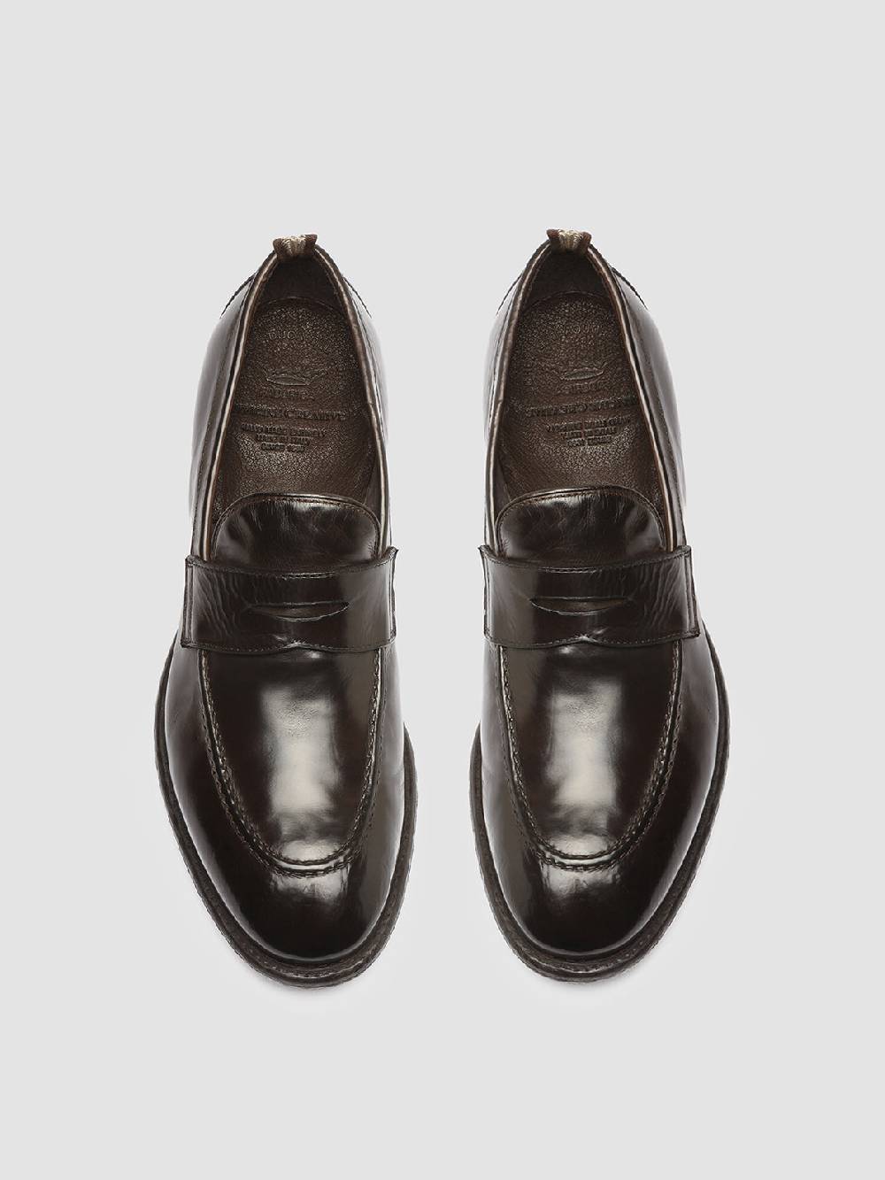 Officine Creative EMORY 024 Mocassini in Pelle Marrone In vendita