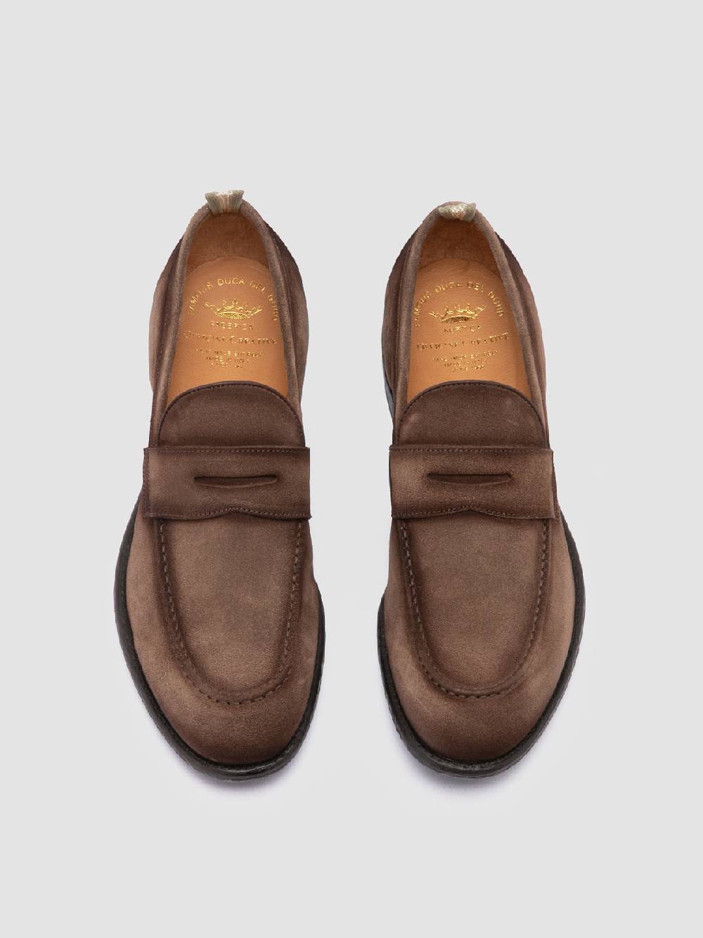 Officine Creative EMORY 024 Mocassini in Pelle Scamosciata Marrone 2025