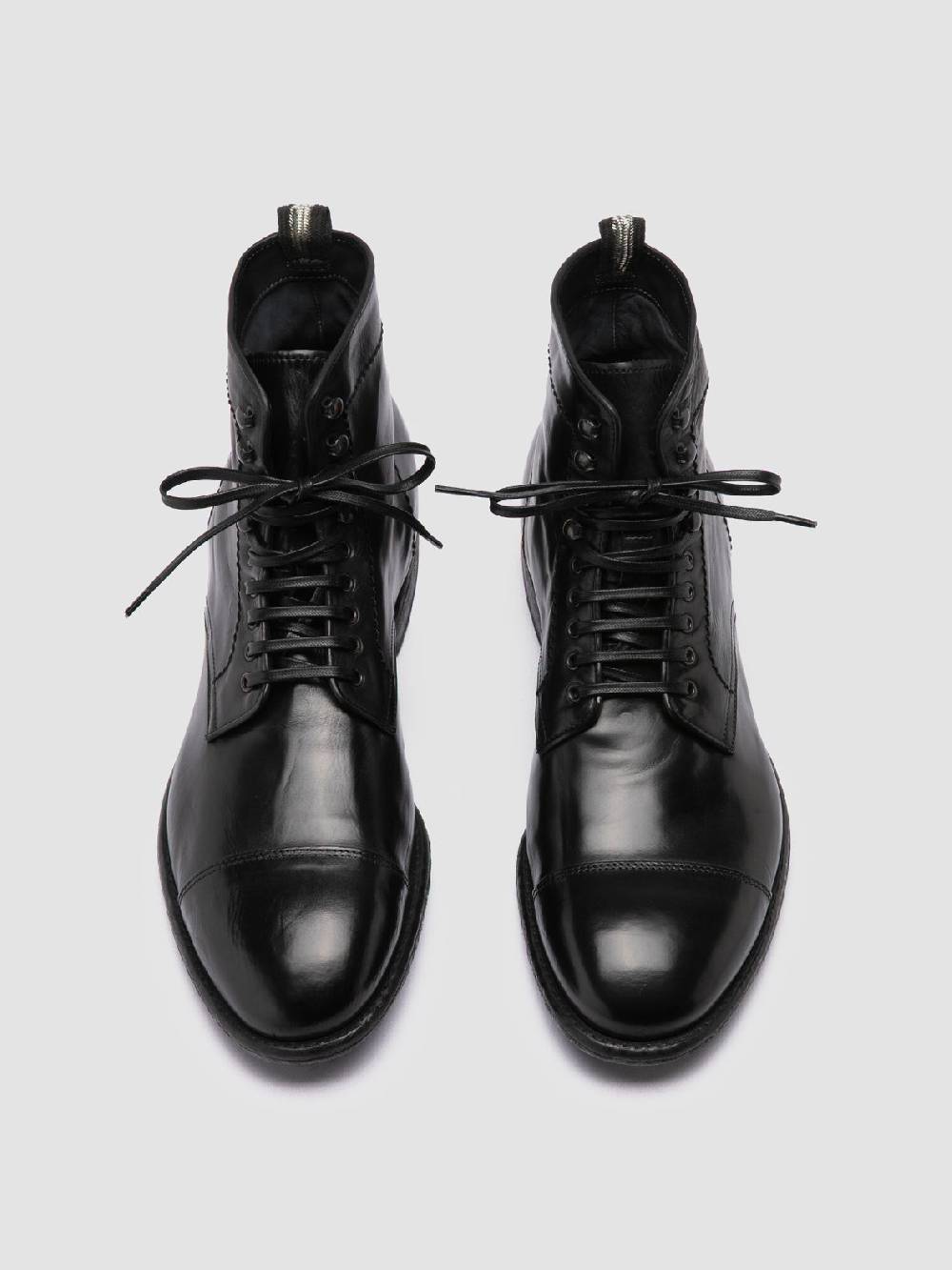 Officine Creative EMORY CAOU 014 Stivali Neri in Pelle Italy