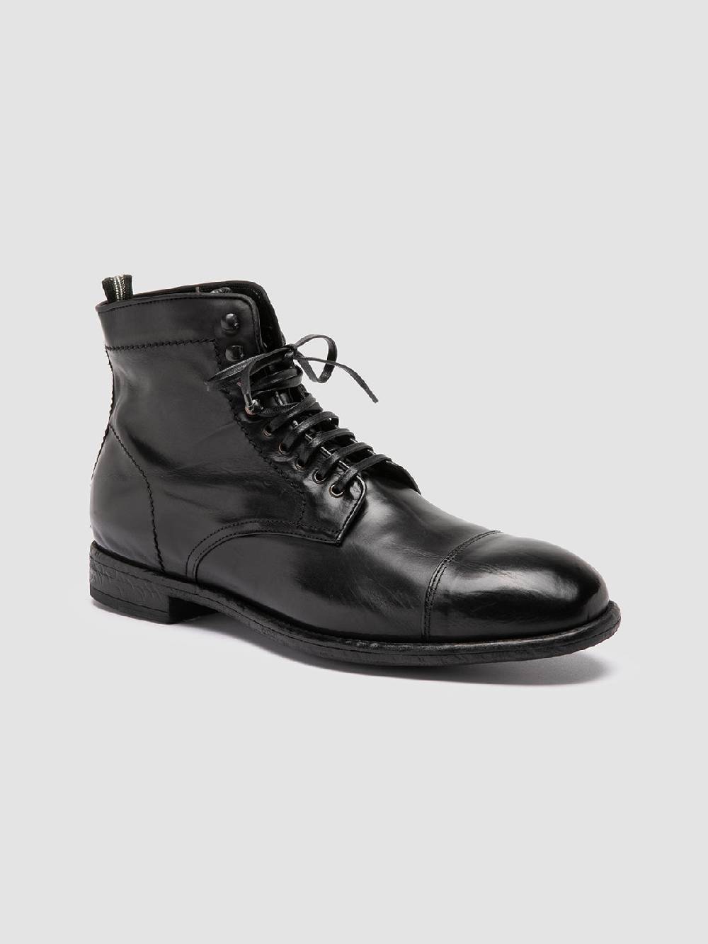 Officine Creative EMORY CAOU 014 Stivali Neri in Pelle Italy