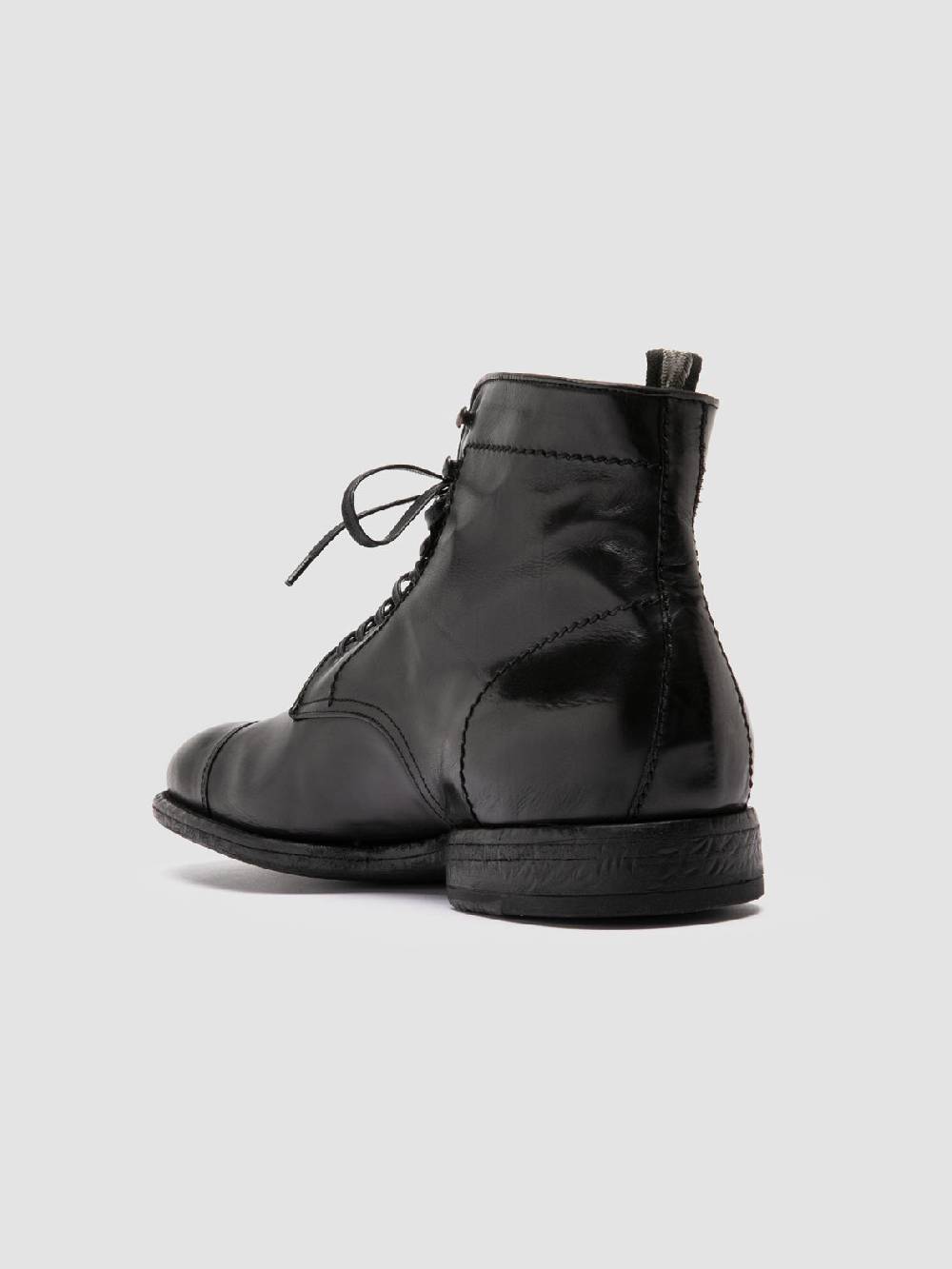 Officine Creative EMORY CAOU 014 Stivali Neri in Pelle Italy