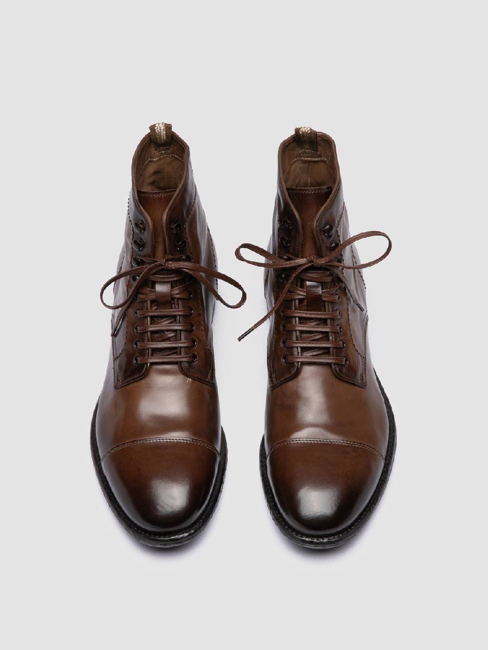 Officine Creative EMORY CAOU 014 Stivali Marrone Chiaro in Pelle In Linea