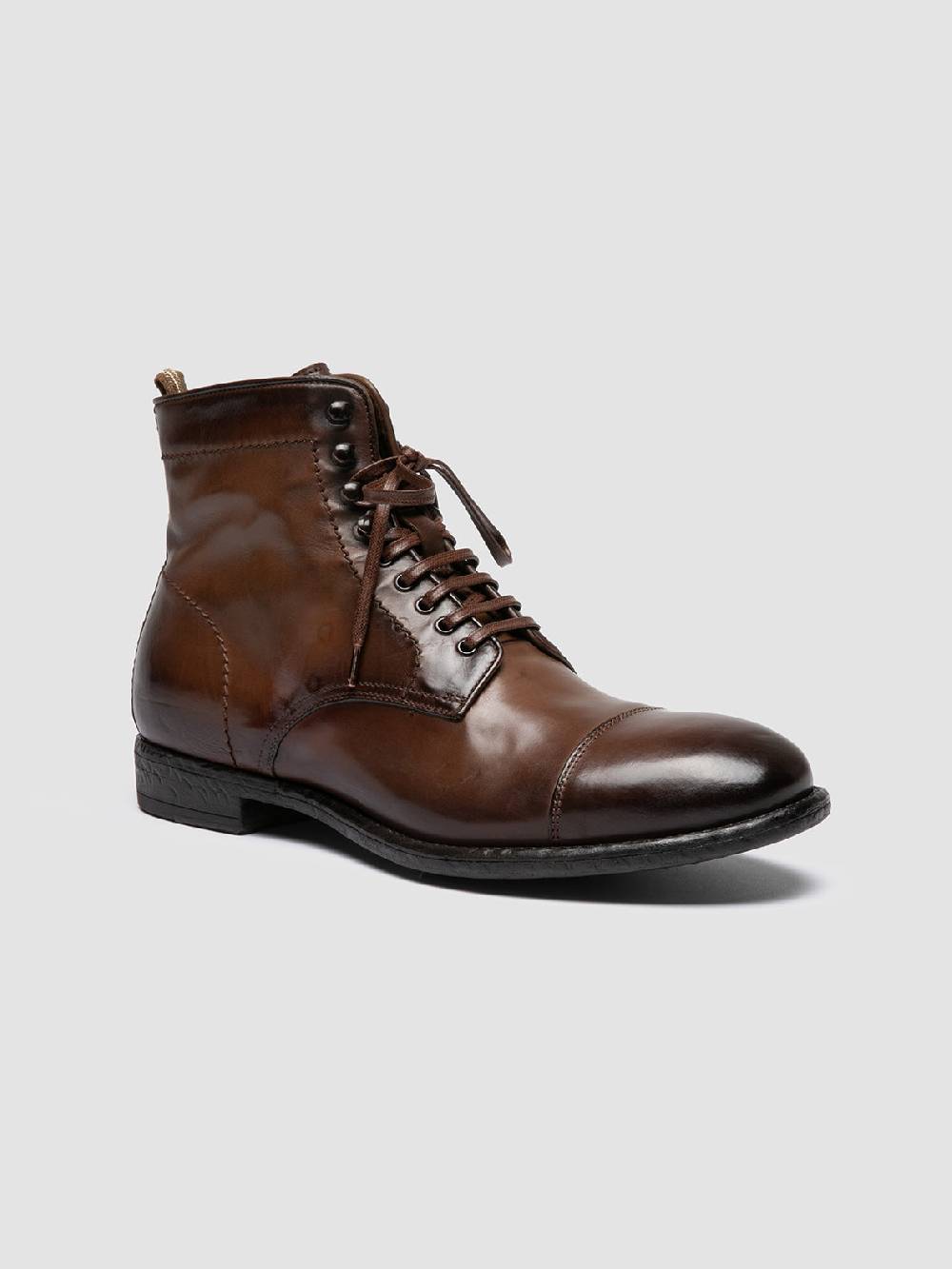 Officine Creative EMORY CAOU 014 Stivali Marrone Chiaro in Pelle In Linea
