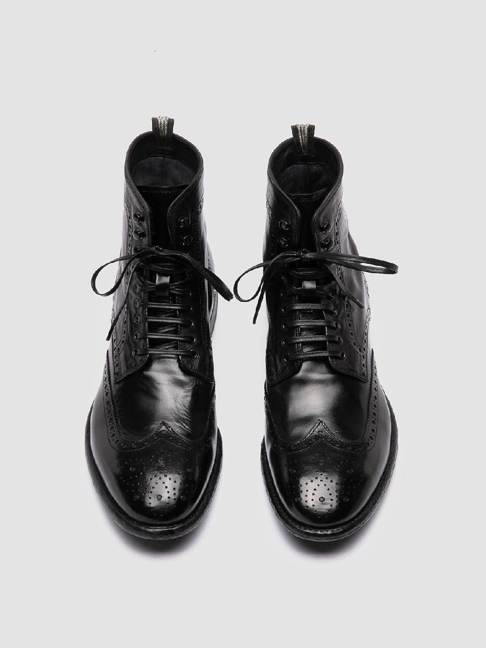 Officine Creative EMORY CAOU 016 Stivali Neri in Pelle Nuovo
