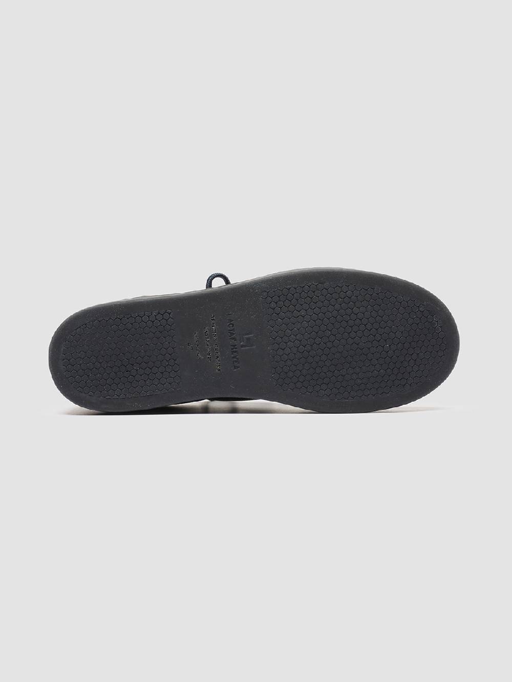 Officine Creative KOMBINED 001 Sneaker Basse in Camoscio e Pelle Blu Soddisfazione Garantita