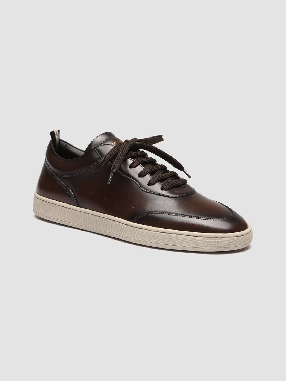 Officine Creative KRIS LUX 001 Sneakers in Pelle Marrone Negozi Online