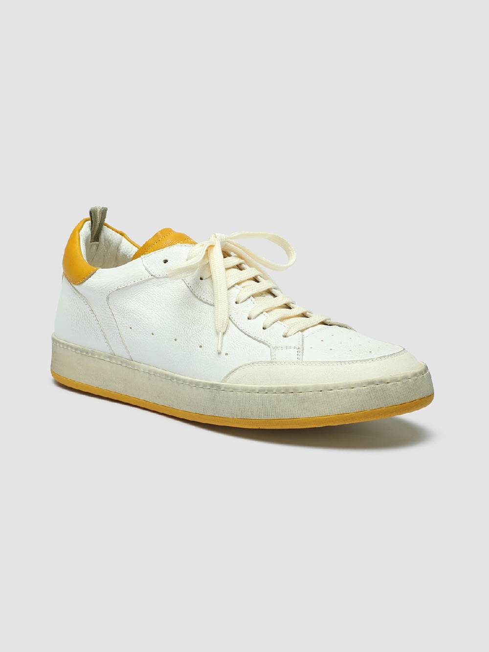 Officine Creative MAGIC 001 Sneakers in Pelle e Camoscio Bianco Consegna Veloce
