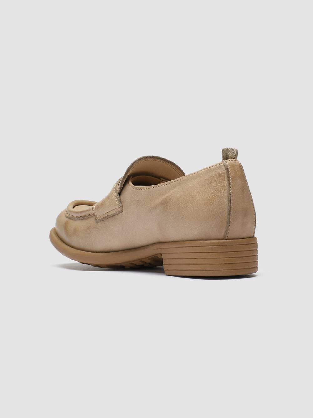 Officine Creative CALIXTE 020 Mocassini Penny Loafer in Pelle Tortora Presa