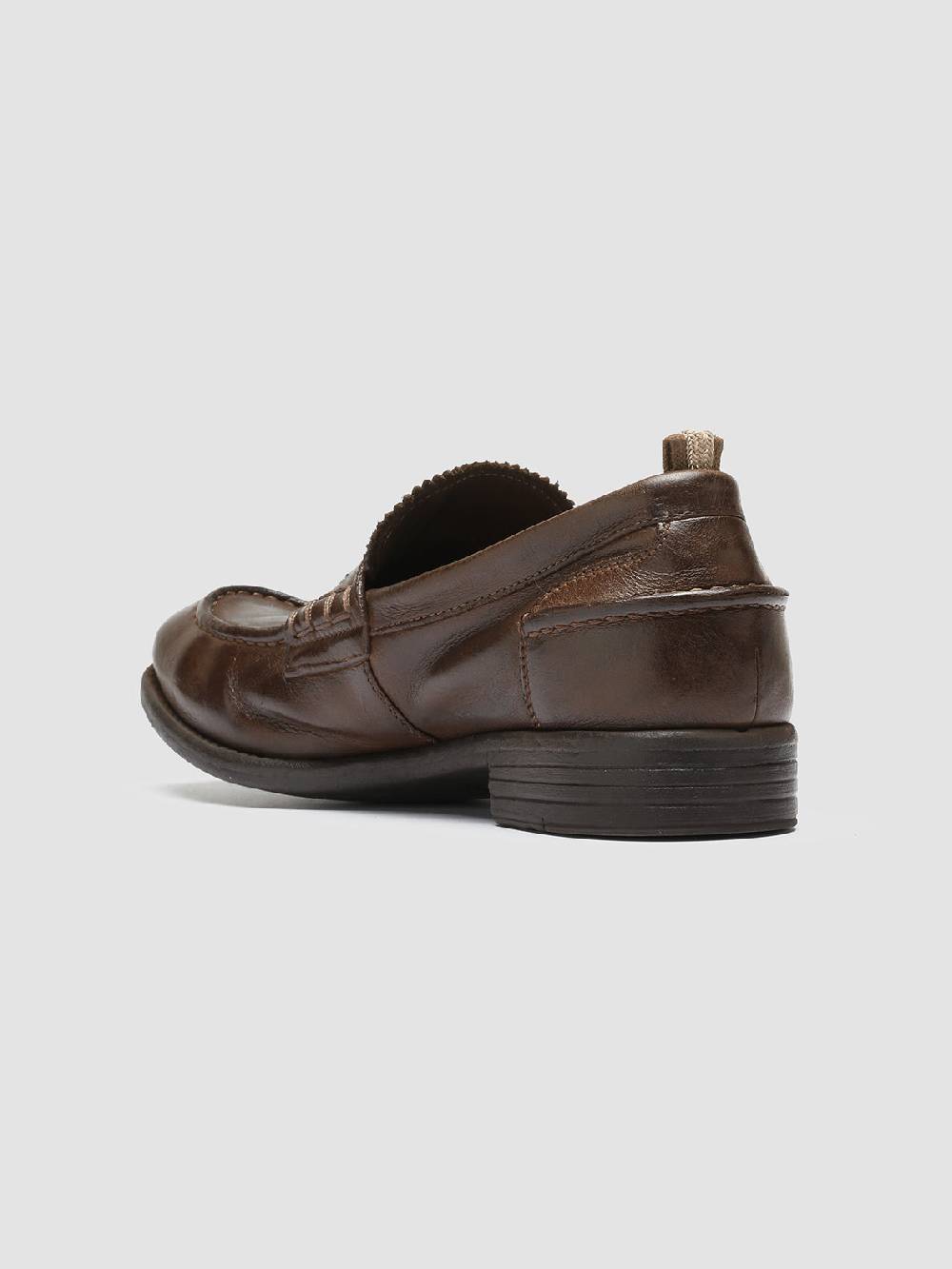Officine Creative CALIXTE 042 Mocassini Penny in Pelle Marrone Sconto