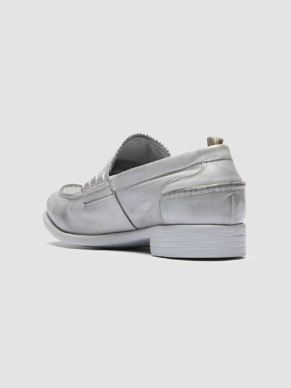 Officine Creative CALIXTE 042 Mocassini Penny in Pelle Grigia Offerta