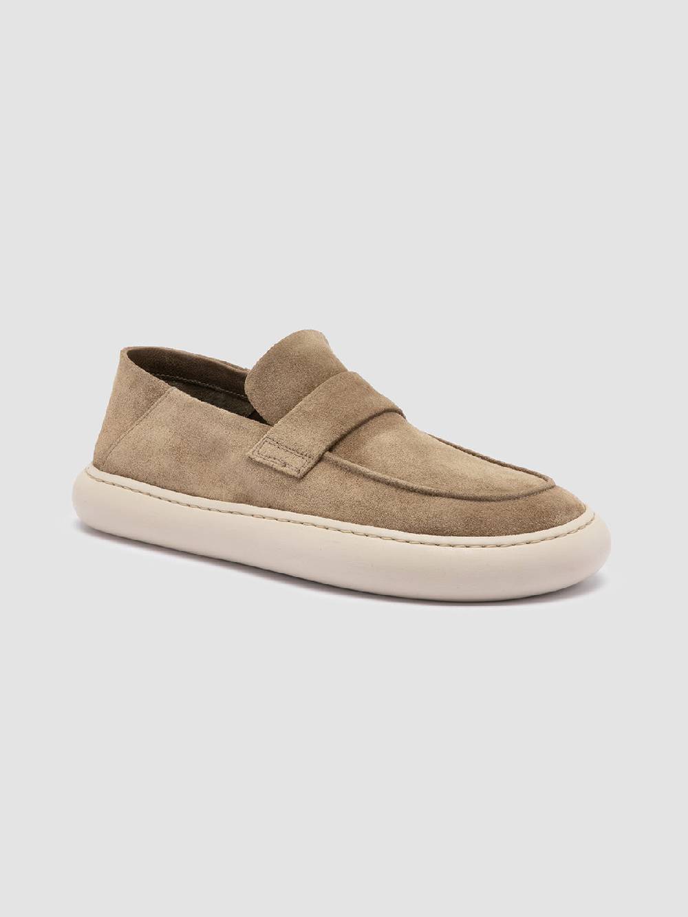 Officine Creative DINGHY 101 Sneakers Basse in Pelle Scamosciata Tortora Online