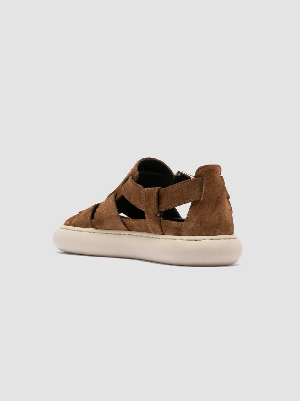 Officine Creative DINGHY 103 Sandali in Pelle Scamosciata Marrone Outlet