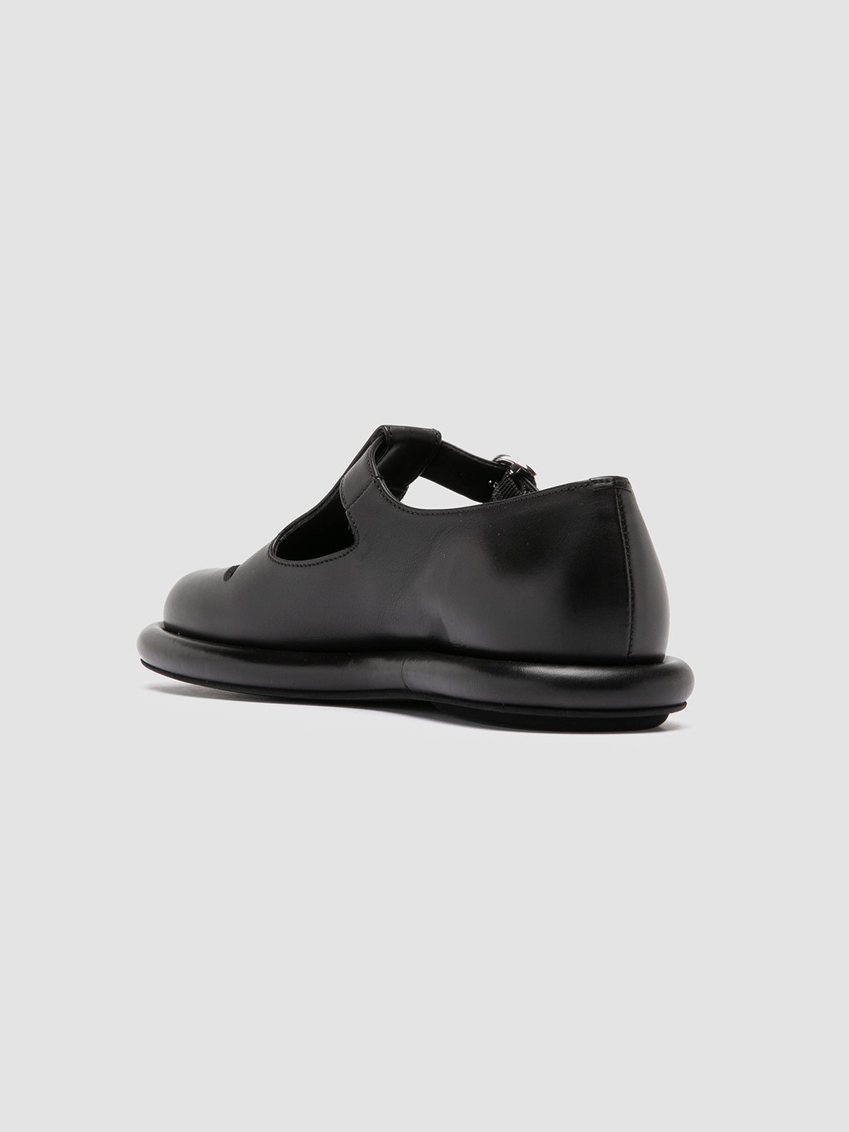 Officine Creative ESTENS 106 Scarpe Basse T-Bar in Pelle Nera In Vendita