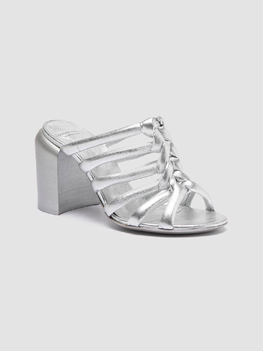 Officine Creative ESTHER 026 Sandali Slide in Pelle Argento Hotsell